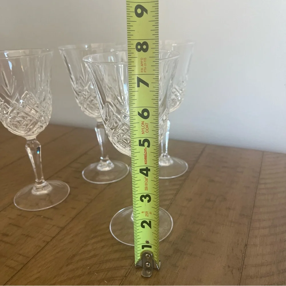 Cristal De Flandre Salzburg Genuine Lead Crystal Wine Glass Set Of 4